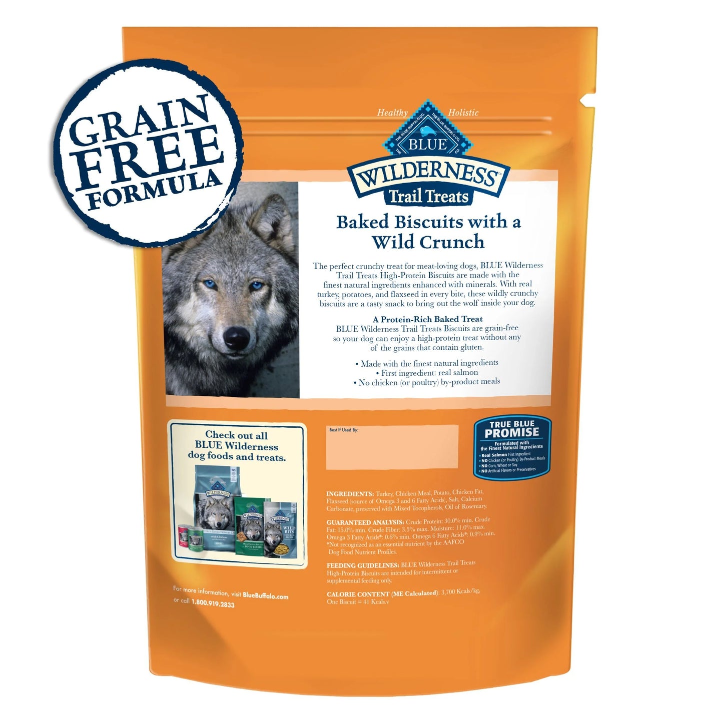 Wilderness Trail Treats Dog Biscuits Crunchy Dog Treats, Turkey, 24-Oz Bag