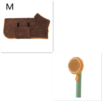 Handheld Self-Cleaning Steel Wire Cat Brush for Efficient Hair Removal